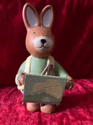 Osterdeko Hase Leinwand