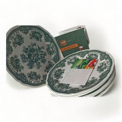Teller flach grün
