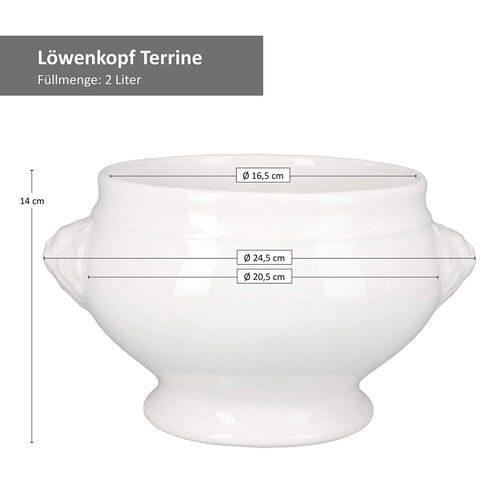 Servierschüssel Löwenkopf