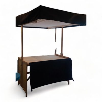 Infostand aus Holz